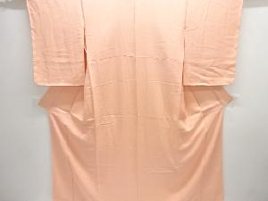 紗綾型に菊蘭模様織り出し色無地着物